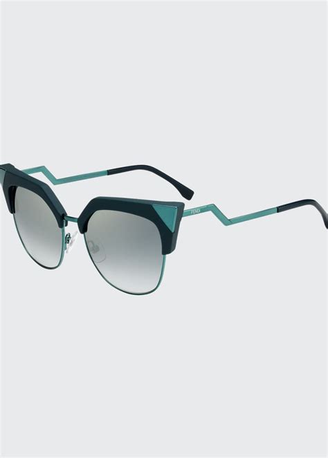 fendi iridia cat-eye sunglasses w peaked stud|Women's Designer Sunglasses .